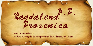 Magdalena Prosenica vizit kartica